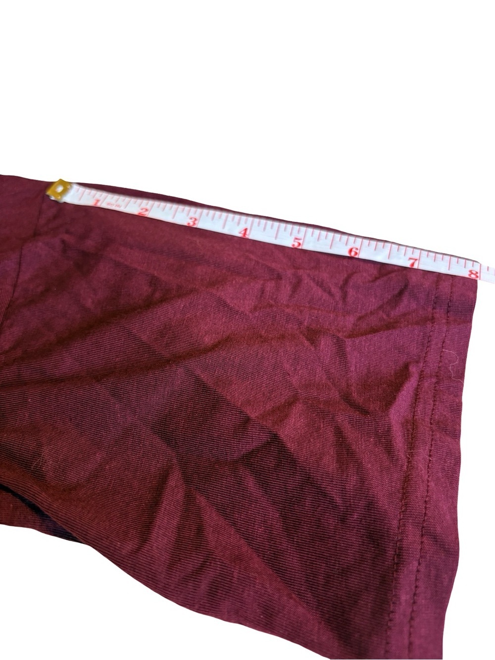 Silver Jeans Co Burgundy Cropped Graphic Tee Size M Y2K Logo T-Shirt - Picture 9 of 10